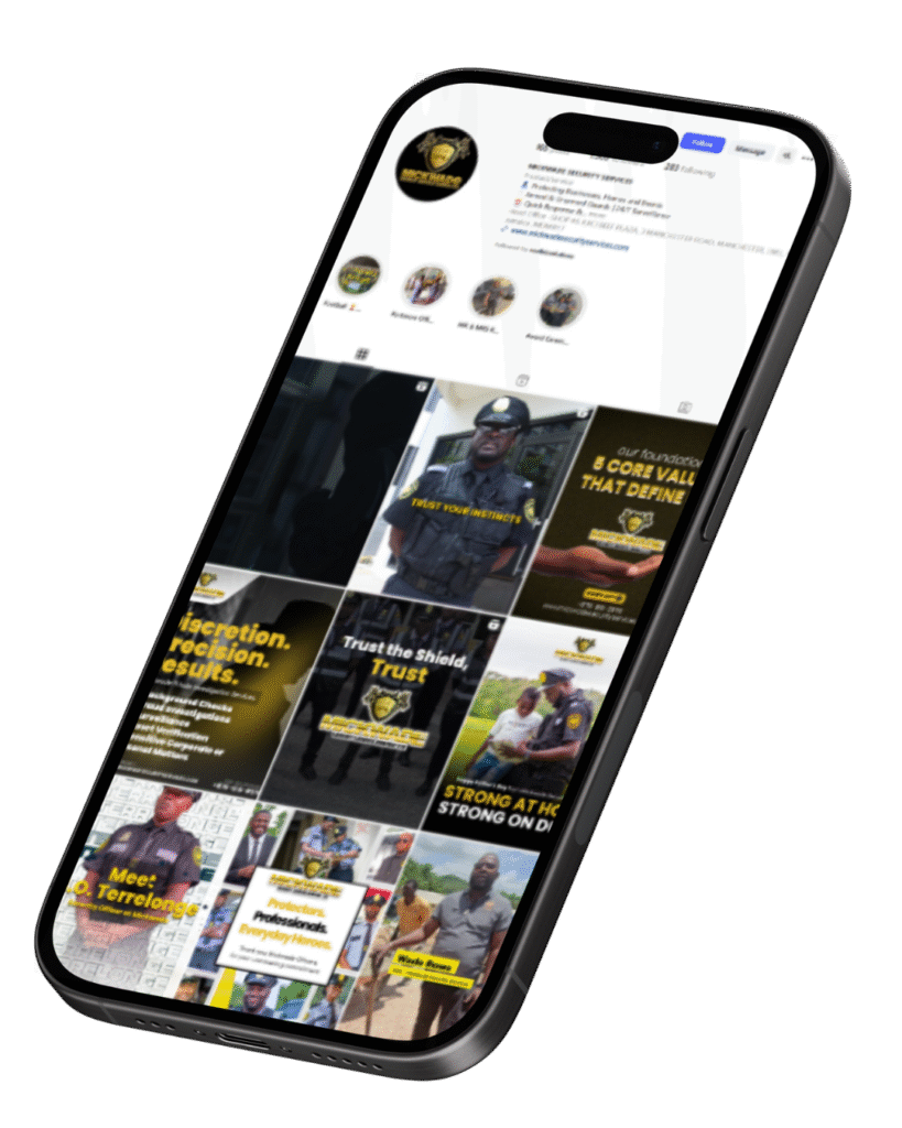 Mickwade Security Services website and digital marketing project